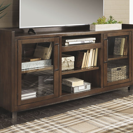 Starmore - XL TV Stand w/Fireplace Option - Brown
