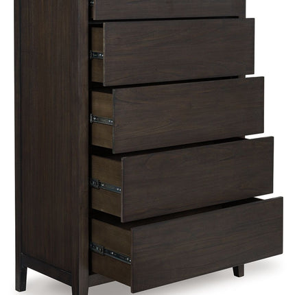 Westonfort - Five Drawer Chest - Espresso