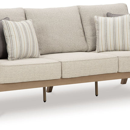 Hallow Creek - Sofa With Cushion - Driftwood