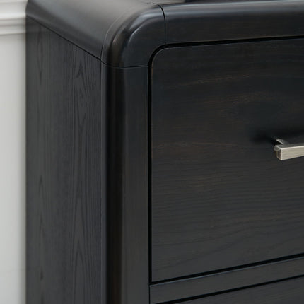 Rowanbeck - Dresser And Mirror - Black