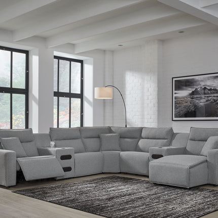 Modmax II - Reclining Sectional - Salt And Pepper