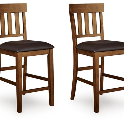 Ralene - Upholstered Barstool (Set of 2) - Medium Brown