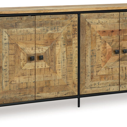 Camney - Accent Cabinet - Brown / Black