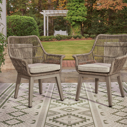 Beach Front - Arm Chair With Cushion (Set of 2) - Beige