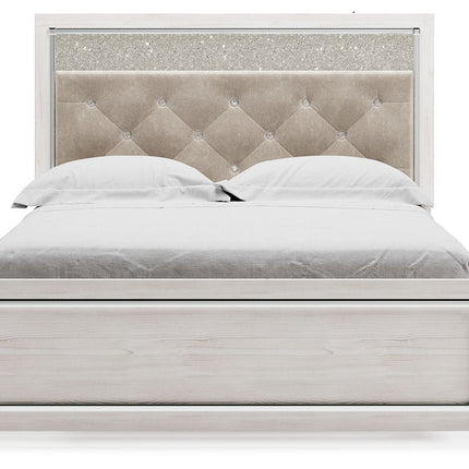 Altyra - Queen Panel Bed With Roll Slats - White