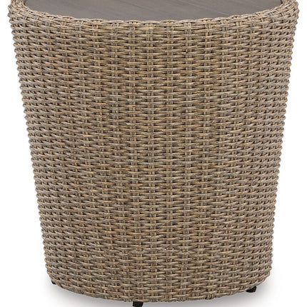 Danson - Round End Table - Beige