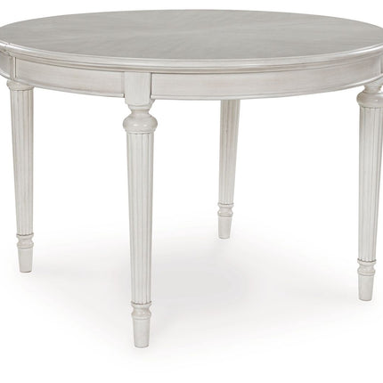 Montelaine - Oval Dining Room Extension Table - Antique White
