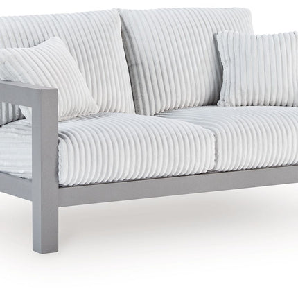 Hurley Park - Loveseat With Cushion - Gray