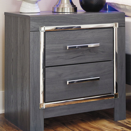 Lodanna - Two Drawer Night Stand - Gray