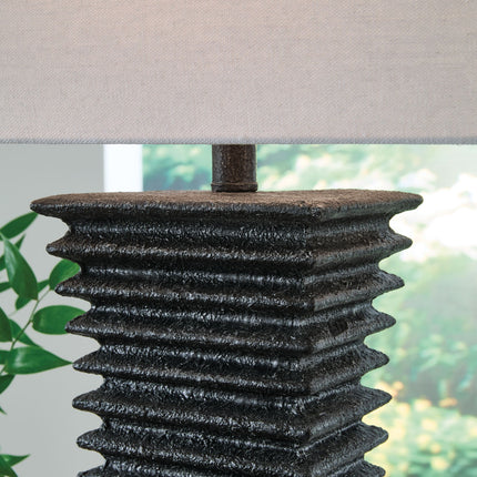 Golzar - Poly Table Lamp - Black