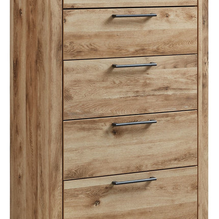 Hyanna - Five Drawer Chest - Tan Brown