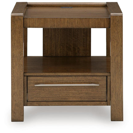 Marxmore - Square End Table - Brown