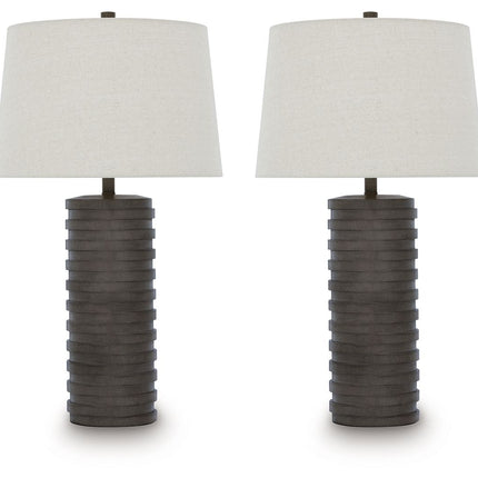 Neilett - Poly Table Lamp (Set of 2) - Antique Brown
