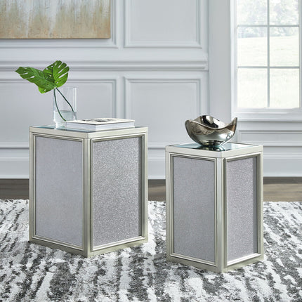 Traleena - Nesting End Tables (Set of 2) - Silver Finish