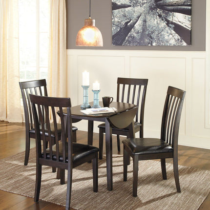 Hammis - Round Dining Drop Leaf Table Set