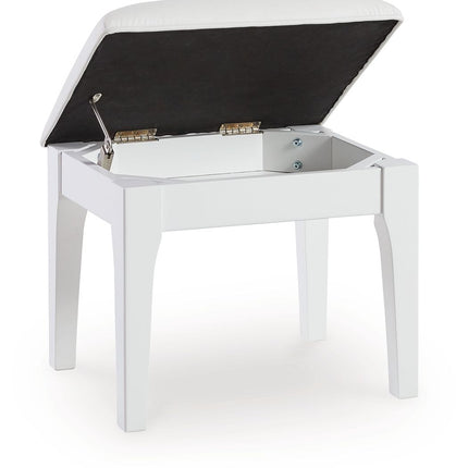 Chalanna - Vanity Stool - White