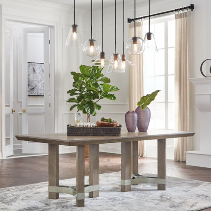 Chrestner - Rectangular Dining Room Table - Gray