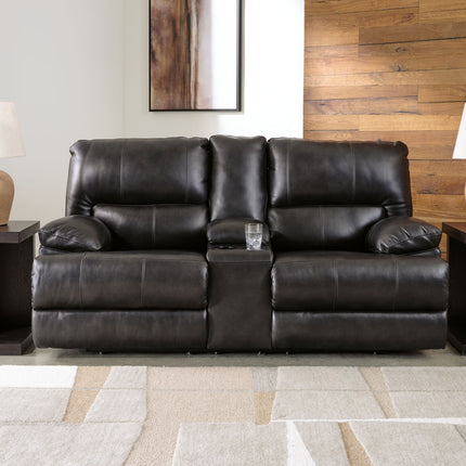 Mountainous - Power Reclining Loveseat With Console /Adj Headrest - Eclipse