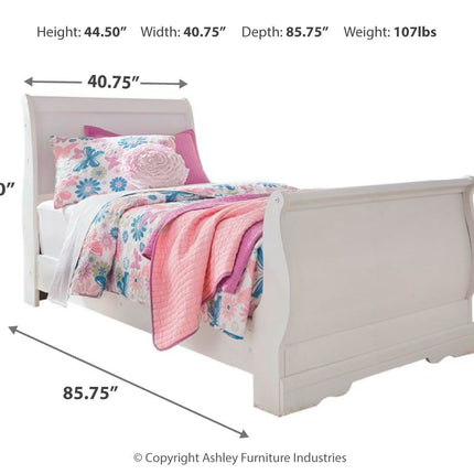 Anarasia - Sleigh Bed