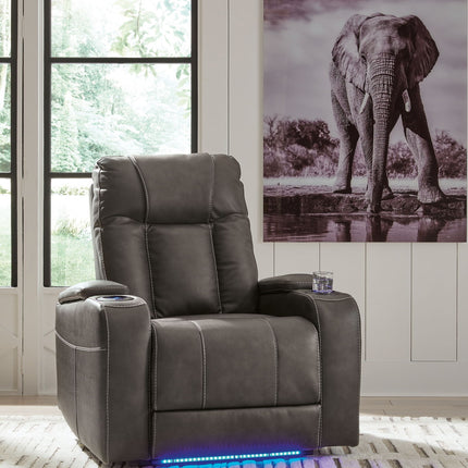Feazada - Power Recliner With Adj Headrest