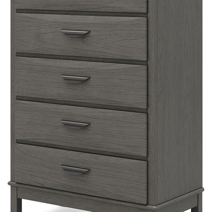 Mazing - Five Drawer Chest - Gray