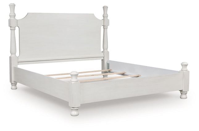 Rowlenstown - Poster Bed - Antique White