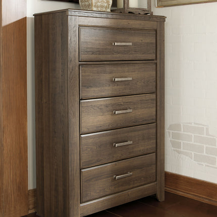 Juararo - Five Drawer Chest - Dark Brown