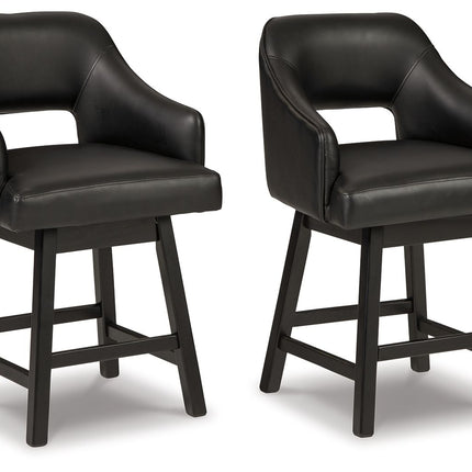 Tallenger - Upholstered Swivel Barstool (Set of 2)