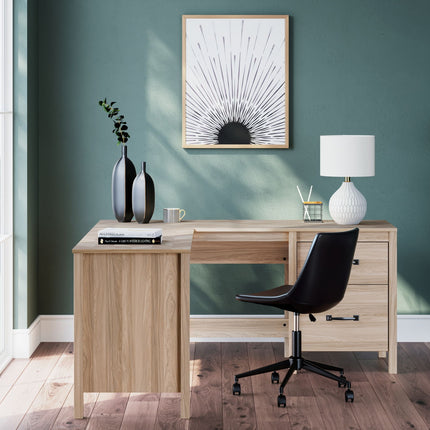 Battelle - 60" Home Office Desk With Return - Tan