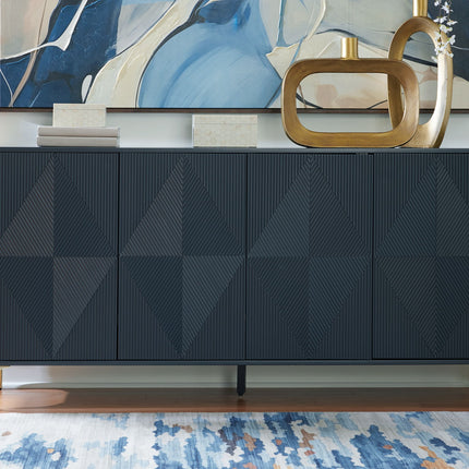 Loirwick - Accent Cabinet - Dark Blue