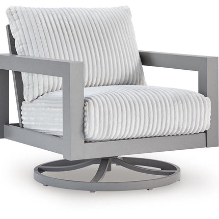 Hurley Park - Swivel Chair With Cushion - Gray
