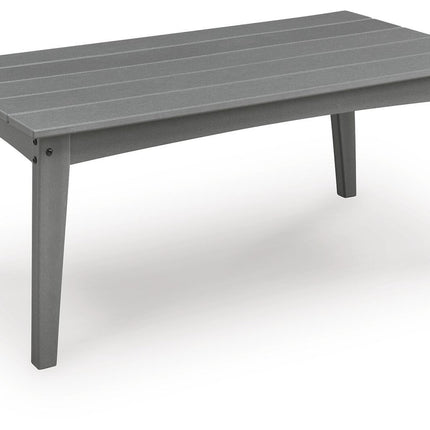 Cove Beach - Rectangular Cocktail Table - Gray