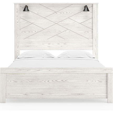 Gerridan - Panel Bed With Sconces