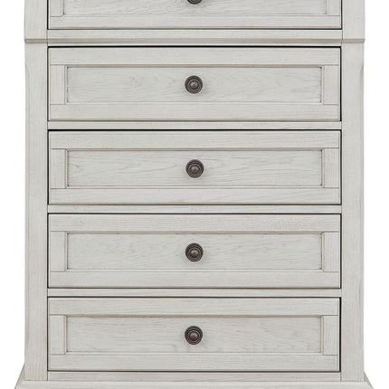 Robbinsdale - Five Drawer Chest - Youth - Antique White