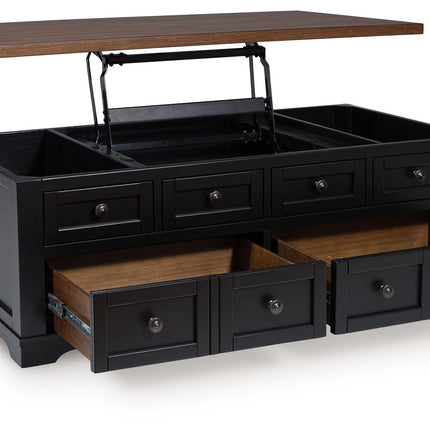 Wildenauer - Lift Top Cocktail Table - Brown / Black