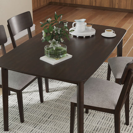 Mallenette - Dining Room Table Set (Set of 5) - Merlot