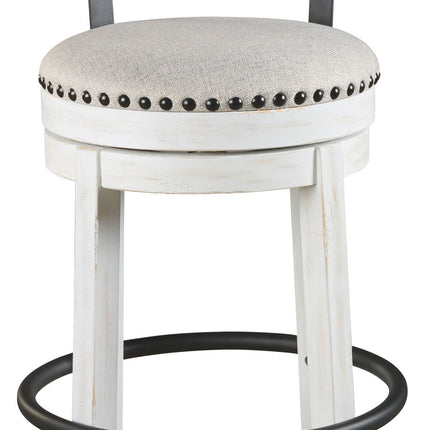 Valebeck - Tall Upholstered Swivel Barstool