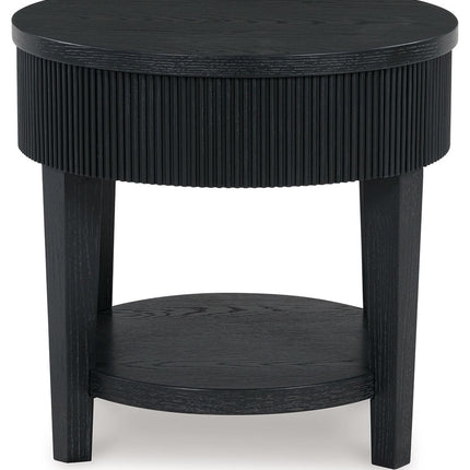 Marstream - Round End Table - Black