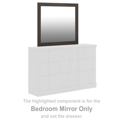 Shaehartin - Bedroom Mirror - Dark Brown