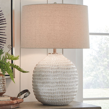 Jamon - Ceramic Table Lamp  - Beige
