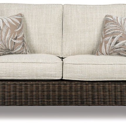 Paradise Trail - Loveseat w/Cushion - Medium Brown