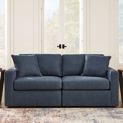 Modmax - 2-Piece Sectional Loveseat - Fabric - Ink