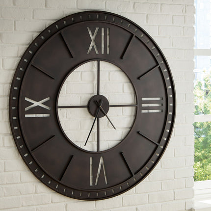 Lytle - Wall Clock - Antique Brown