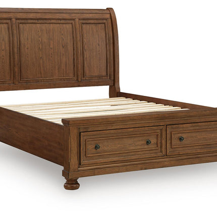 Zackaryn - Sleigh Storage Bed