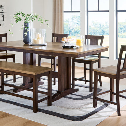 Rylandeen - Counter Height Extension Dining Table Set