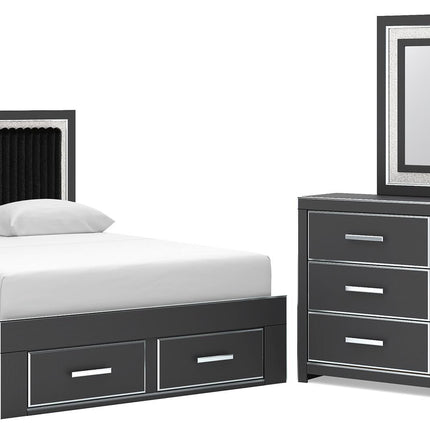 Zuraleus - Upholstered Panel Platform Storage Bedroom Set