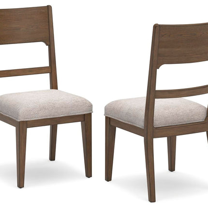 Cabalynn - Dining Uph Side Chair (Set of 2) - Oatmeal / Light Brown