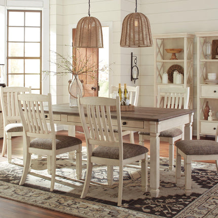 Bolanburg - Dining UPH Side Chair (Set of 2) - Rake Back - Brown / Beige