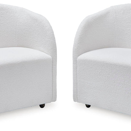 Rowanbeck - Dining Upholstered Arm Chair (Set of 2) - Ivory