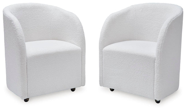 Rowanbeck - Dining Upholstered Arm Chair (Set of 2) - Ivory